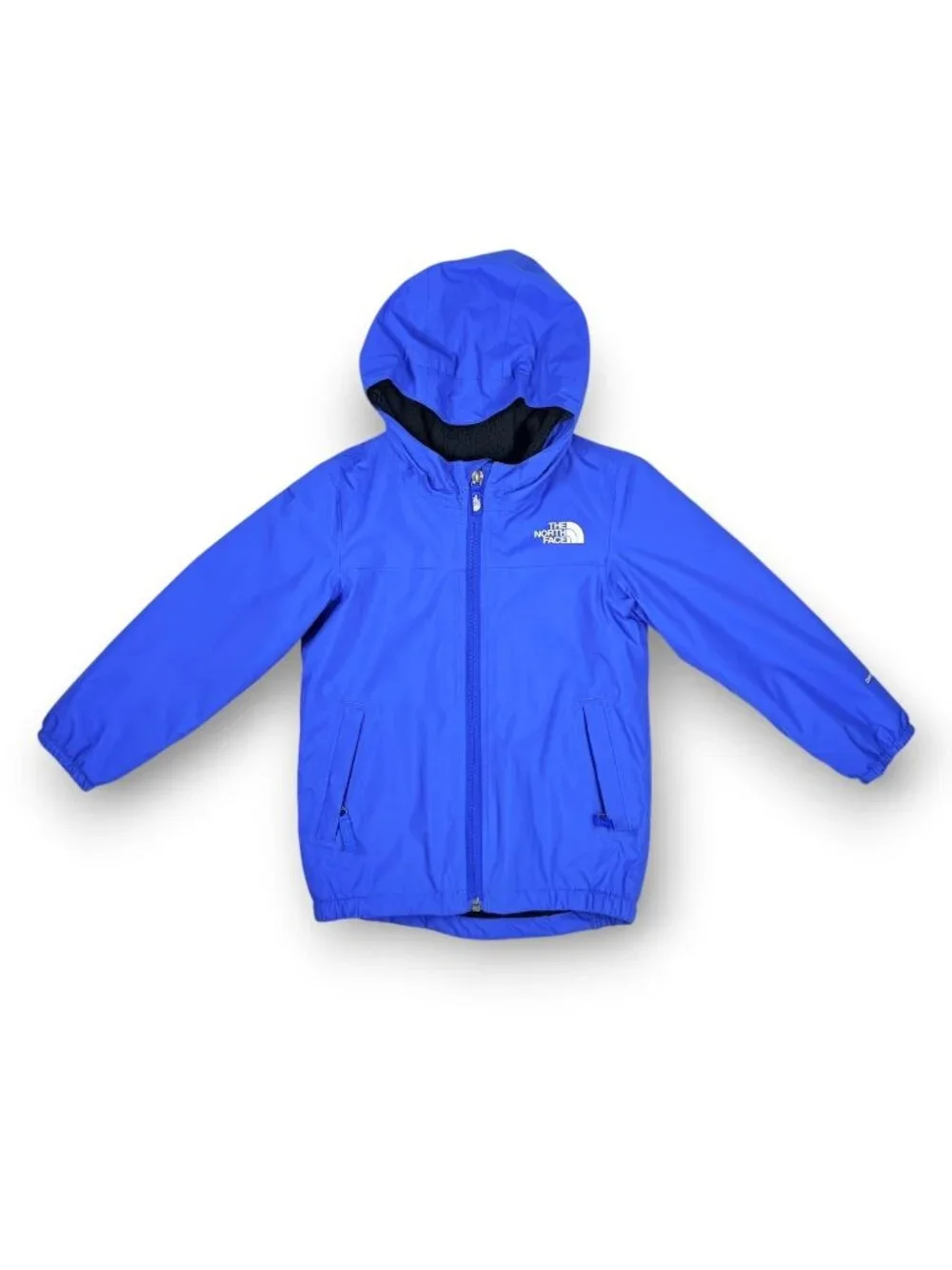 North Face Kids Royal Blue Warm Storm Fleece Lined Rain Jacket 4T / 4